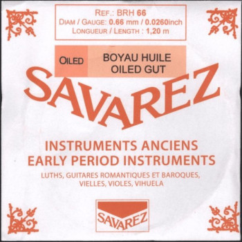 SAVAREZ BRH66 corde indiv boyau rectifié huilé 1.20m