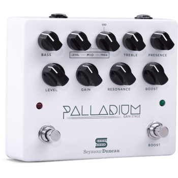 SEYMOUR DUNCAN PAL-GS-W pédale d'effets palladium gain stage blanche