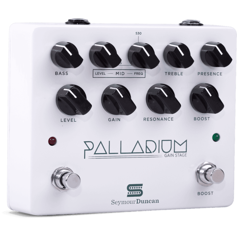 SEYMOUR DUNCAN PAL-GS-W pédale d'effets palladium gain stage blanche