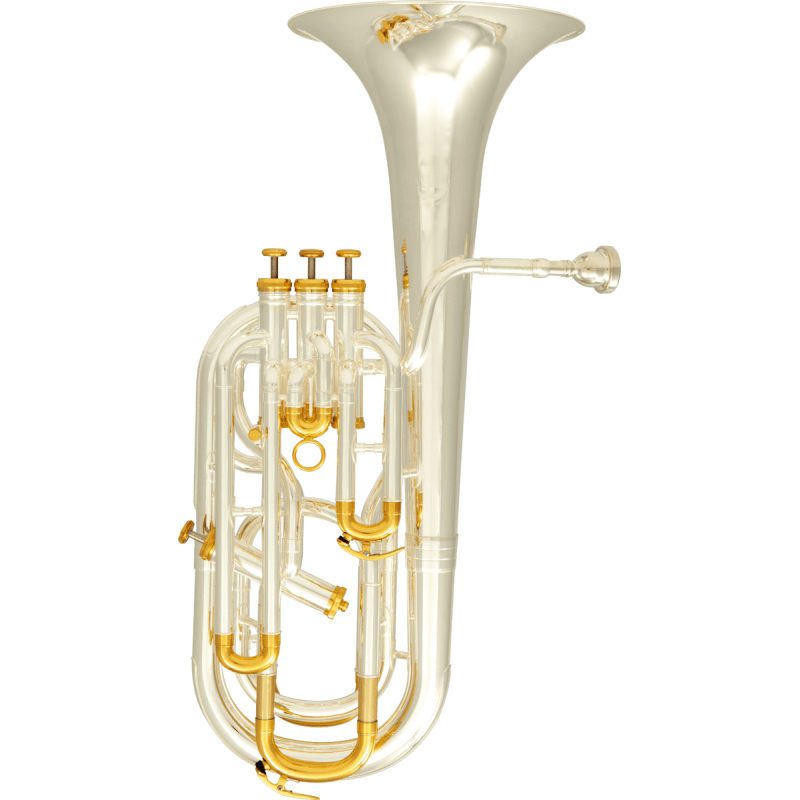 SML PARIS BA910S saxhorn baryton débutant 3+1 pistons plaqué argent ba910s