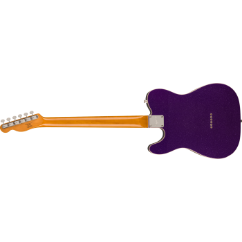 SQUIER Classic Vibe Baritone Custom Telecaster touche Laurier Parchment Pickguard Purple Sparkle