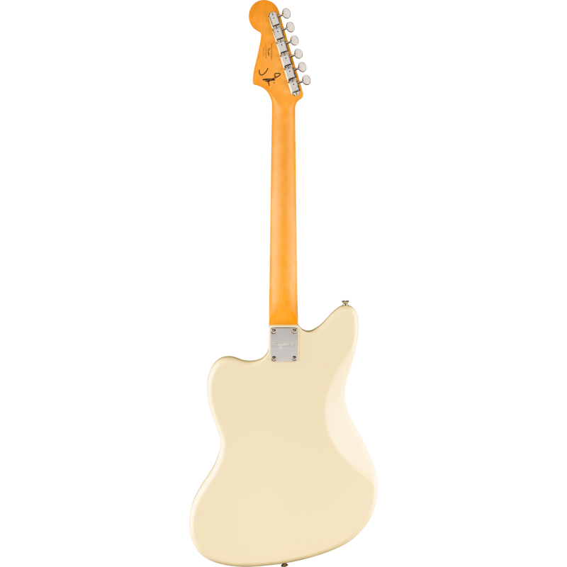 SQUIER J Mascis Jazzmaster Laurel Fingerboard Gold Anodized Pickguard Vintage White