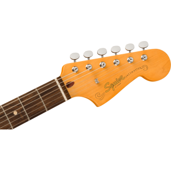 SQUIER J Mascis Jazzmaster Laurel Fingerboard Gold Anodized Pickguard Vintage White