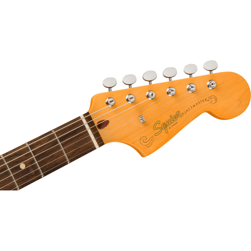 SQUIER J Mascis Jazzmaster Laurel Fingerboard Gold Anodized Pickguard Vintage White