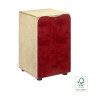 STAGG CAJ-50M-RD cajón de taille standard en bouleau avec plaque de frappe rouge