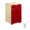 STAGG CAJ-50M-RD cajón de taille standard en bouleau avec plaque de frappe rouge