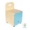 STAGG CAJ-KID-BL cajón pour enfant avec dossier easygo en tilleul plaque de frappe bleue
