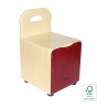 STAGG CAJ-KID-RD cajón pour enfant avec dossier easygo en tilleul plaque de frappe rouge