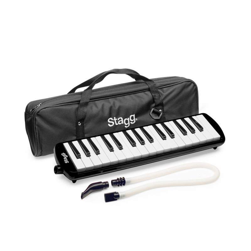 STAGG MELOSTA32 BK mélodica noir en plastique 32 touches housse noire