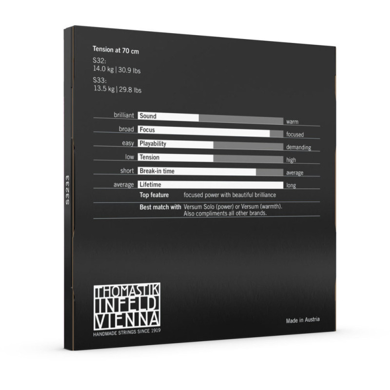 THOMASTIK-INFELD Corde Violoncelle Spirocore Noyau spirale Jeu G+C Wolfram medium