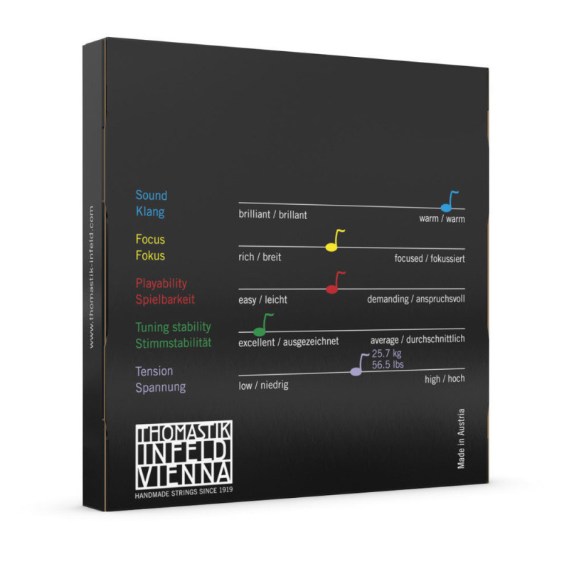 THOMASTIK-INFELD Cordes Violon Superflexible Noyau corde Moyen