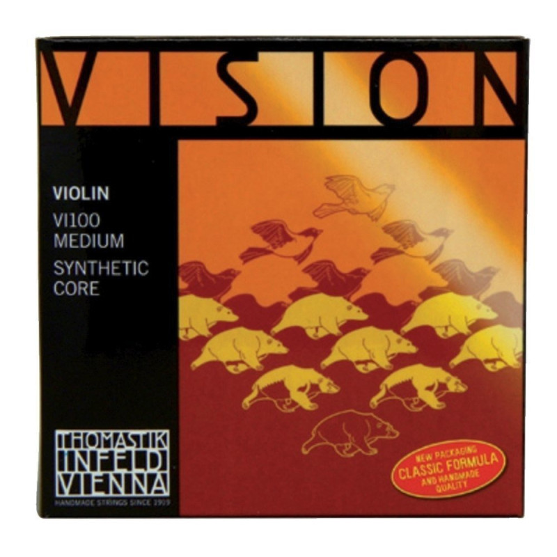 THOMASTIK-INFELD Cordes Violon Vision Noyau synthétique Moyen