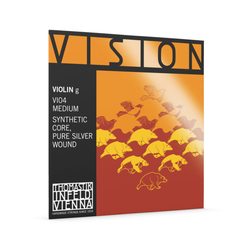 THOMASTIK-INFELD Cordes Violon Vision Noyau synthétique Moyen