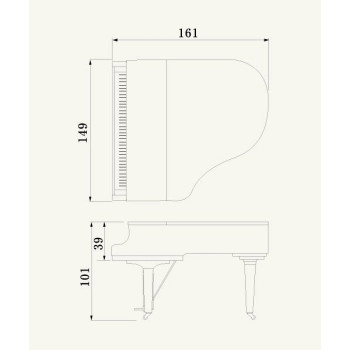 YAMAHA C1X SAW yamaha grand piano noyer satine