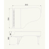 YAMAHA C6X PE piano a queue s.conservatory 2,12m/noir brillant