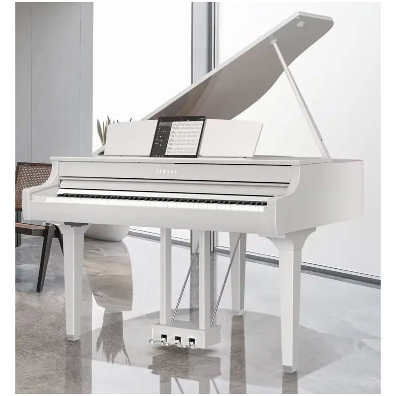 YAMAHA CSP-295GP Blanc Brillant piano a queue rythmique