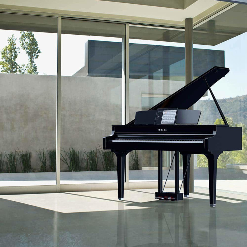 YAMAHA CSP-295GP Noir Brillant piano a queue rythmique