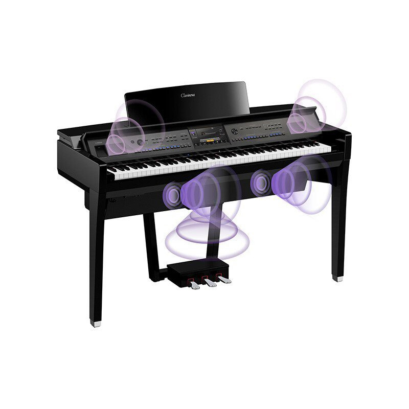 YAMAHA CVP-909 PE CLAVINOVA PIANO ARRANGEUR noir laqué