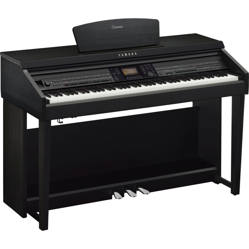 YAMAHA CVP701B clavinova piano cfx/boesen. 88 touches gh3x noyer noir