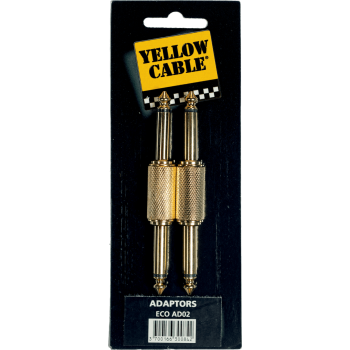 YELLOW CABLE AD02 adaptateur jack male jack male - lot de 2
