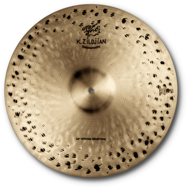 ZILDJIAN K1002 18" k const. spec select med heavy pair w/pads straps & bag