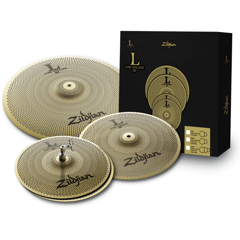 ZILDJIAN LV348 pack low volume 13"-14"-18"