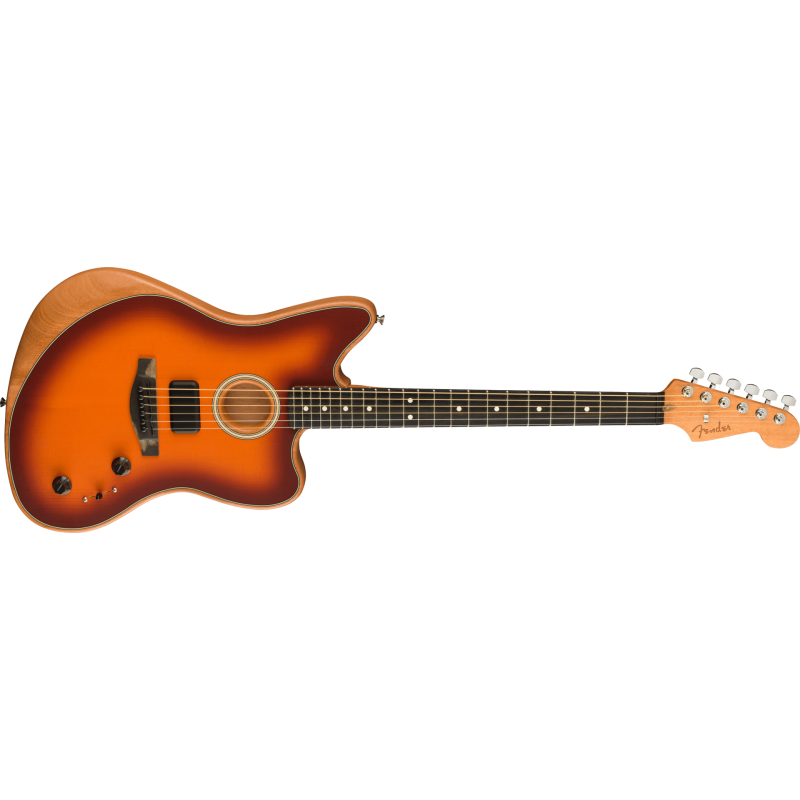 FENDER American Acoustasonic Jazzmaster Tobacco Sunburst touche ebene