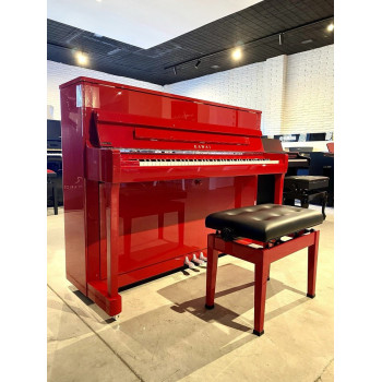 KAWAI K 200 "Ferrari Red" accastillage silver (Chrome) avec banquette Kawai assortie Mecanique Millenium III - Ralentisseur