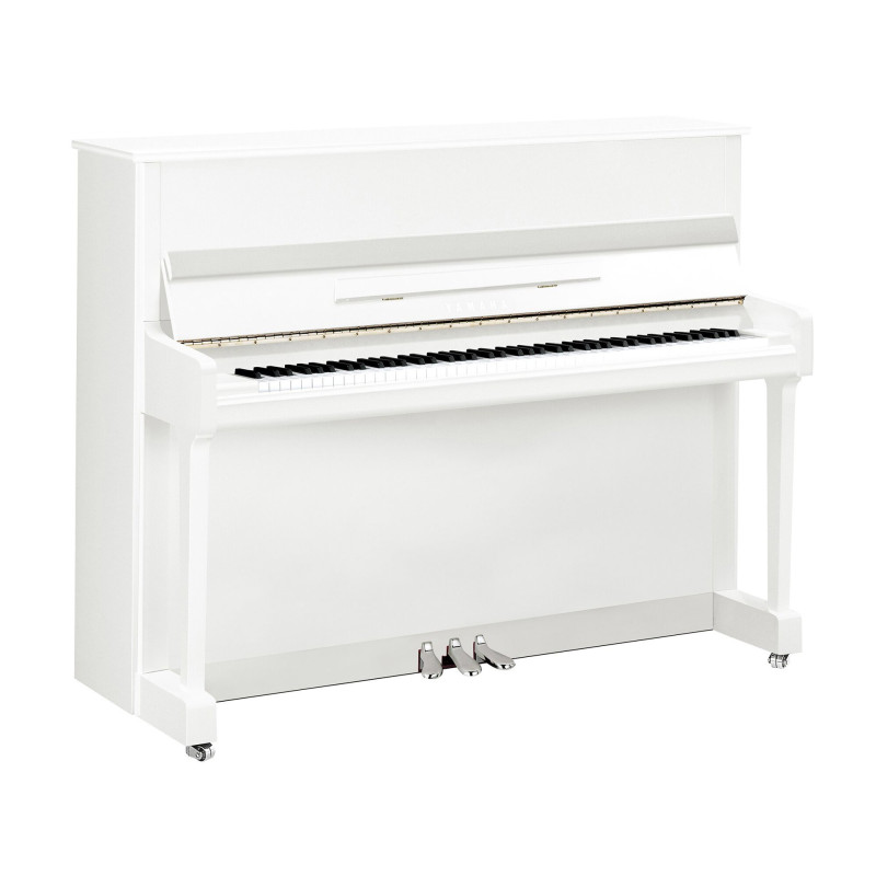 YAMAHA P116 PWHC piano droit serie p 1,16m/blanc chrome