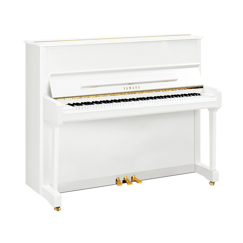 YAMAHA P121 PWH piano droit serie p 1,21m/blanc brillant