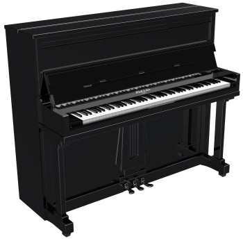 PLEYEL P124T-BLK piano droit p124 trocadéro