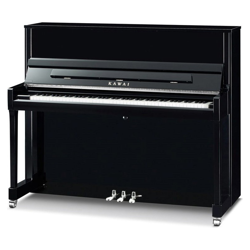 KAWAI K 300 AURES2 SLEP Noir laque accastillage chrome 122cm AURES2