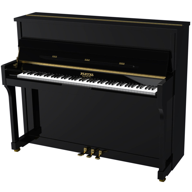 PLEYEL P120-BLK piano droit p120 noir brillant