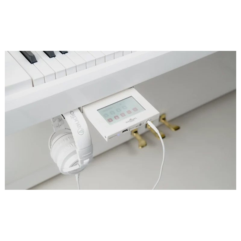 SCHIMMEL International F121 Tradition Blanc Laque Silent TWIN TONE