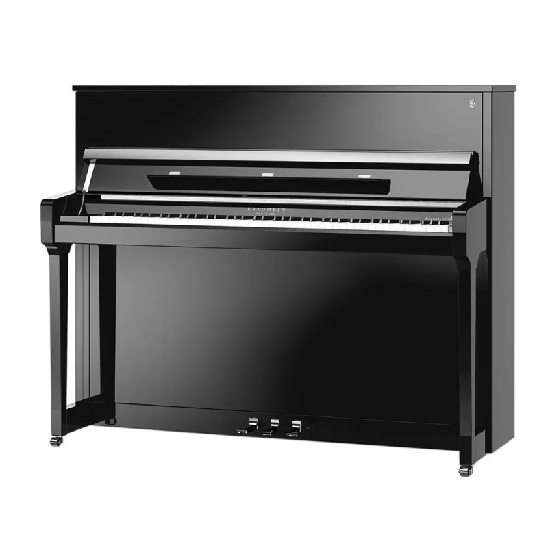 SCHIMMEL International F121 Tradition Noir Laque Chrome Silent TWIN TONE