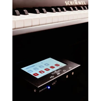 SCHIMMEL International F121 Tradition Noir Laque Chrome Silent TWIN TONE