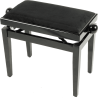 QUIKLOK PB010BK banquette deluxe en bois - noir brillant - assise velour