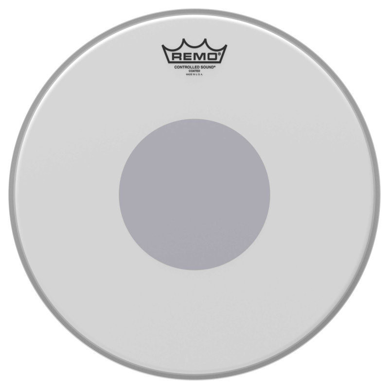 REMO CS-0114-10 peau cs sablée 14 + rond noir en-dessous pour caisse claire
