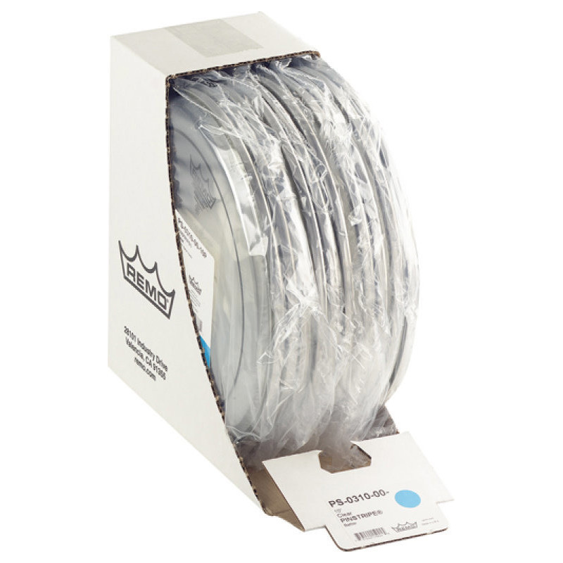 REMO PS-0310-00-10P peau pinstripe transparente 10 pour tom/ caisse claire