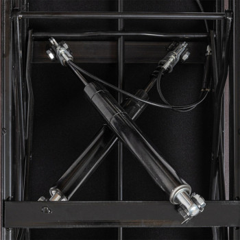 STAGG PBH 850 BKP SBK banquette de piano hydraulique noir brillant avec pelote en vinyle noir ignifugée