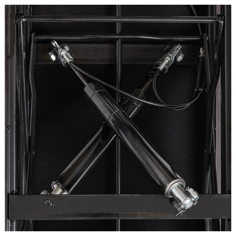 STAGG PBH 850 BKP SBK banquette de piano hydraulique noir brillant avec pelote en vinyle noir ignifugée