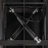 STAGG PBH 850 BKP SBK banquette de piano hydraulique noir brillant avec pelote en vinyle noir ignifugée