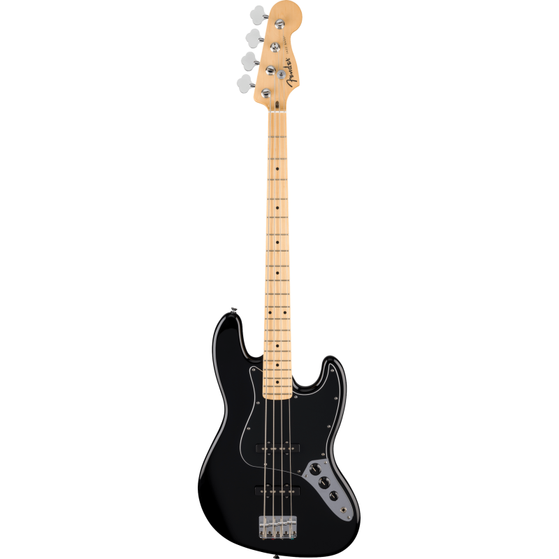 FENDER Standard Jazz Bass touche erable plaque noire Black