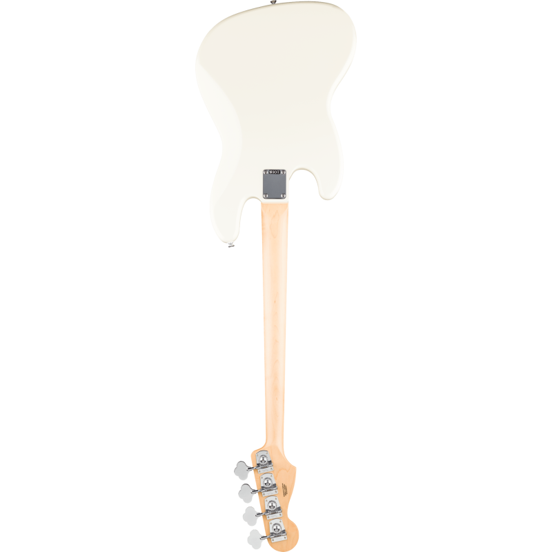 FENDER Standard Jazz Bass touche Laurier plaque blanche Olympic White