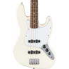 FENDER Standard Jazz Bass touche Laurier plaque blanche Olympic White