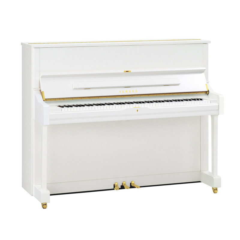 YAMAHA U1 PWH piano droit serie u 1,21m/blanc brillant
