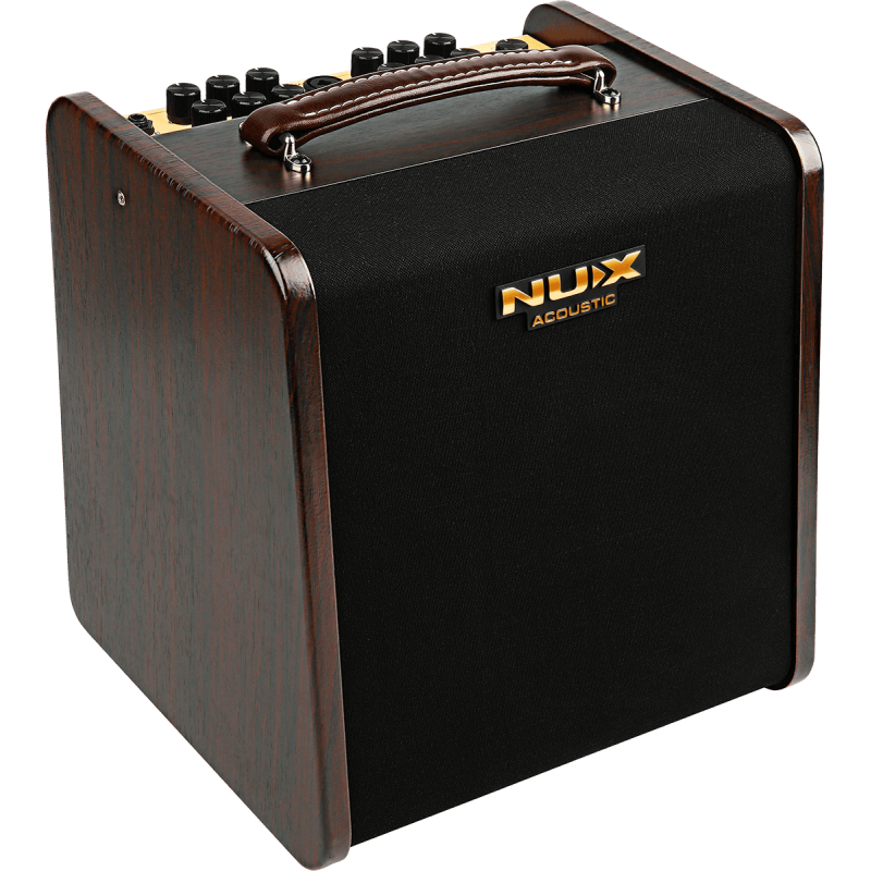 NUX STAGEMAN2-AC80 ampli acoustique 80 watts sur batterie 2 canaux - bluetooth + fx/ir/drum/looper