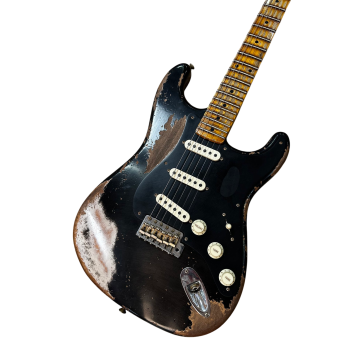FENDER CUSTOM SHOP Strat LTD Poblano Super heavy Relic Aged Black