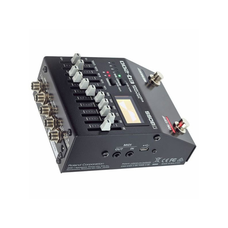 BOSS EQ-200 10 band graphic equalizeur avec midi