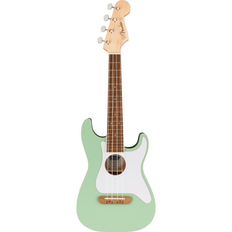FENDER Fullerton Strat Uke touche Noyer plaque blanche Surf Green